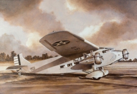 John Baeder - Ford C-4A Trimotor